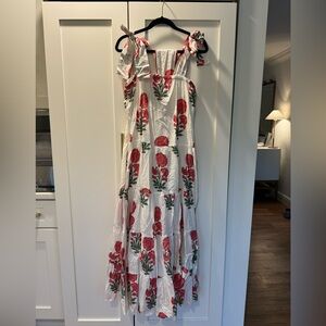 Victoria Dunn Tie Shoulder Dress Size Large